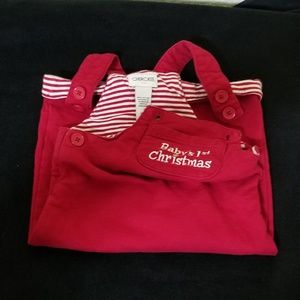 Cherokee 6 Month First Christmas outfit.